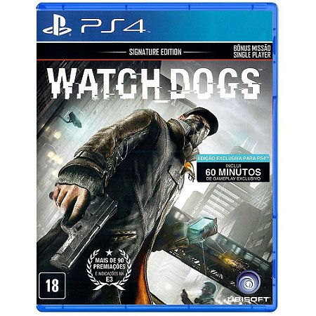 Jogo Ps4 Watch Dogs Signature Edition - Ubisoft