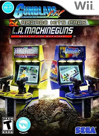 Jogo Nintendo Wii Gunblade NY & Arcade Hits Pack L.a. Machineguns Race Of The Machines - Sega