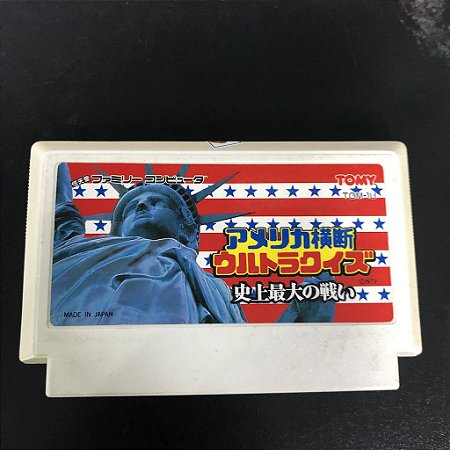 jogo Famicom America Oudan Ultra Quiz | Japonês   - Tomy