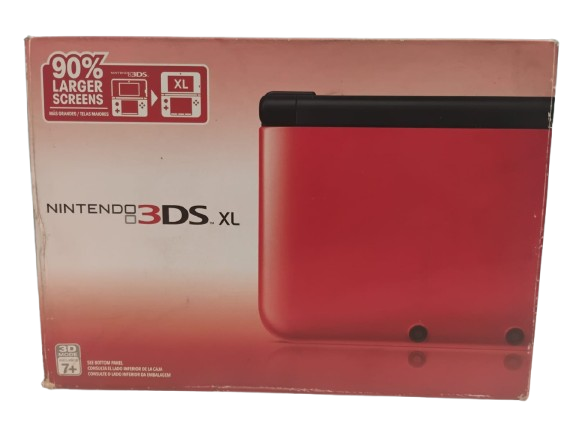 Console Nintendo 3DS XL COMPLETO NA CAIXA - Vermelho