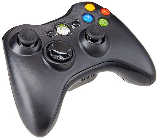 Controle Xbox 360 Original Preto - Microsoft