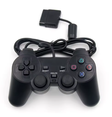 Controle PS2 Dualshock Com Fio - Preto - Importado