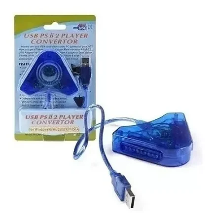 Adaptador de controle PS2 PS1 para Pc e Ps3 - Importado
