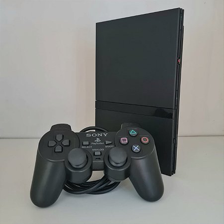 Console PlayStation 2 - PS2 - Slim - Bloqueado - Sony
