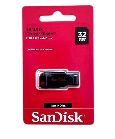 Pen Drive 32GB SanDisk Cruzer Blade - SanDisk