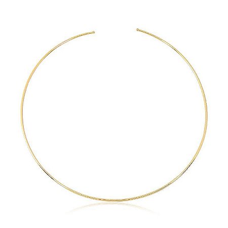 Choker Aro Slin Banhado a Ouro 18k