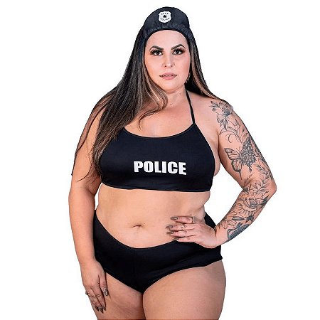 Fantasia Policial Plus Size