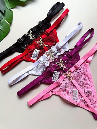 Tanga Super Fio Playboy Dourada