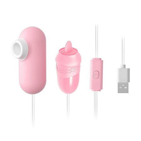 Cápsula Vibratória Com Bullet e 12 Movimentos De Língua Importação