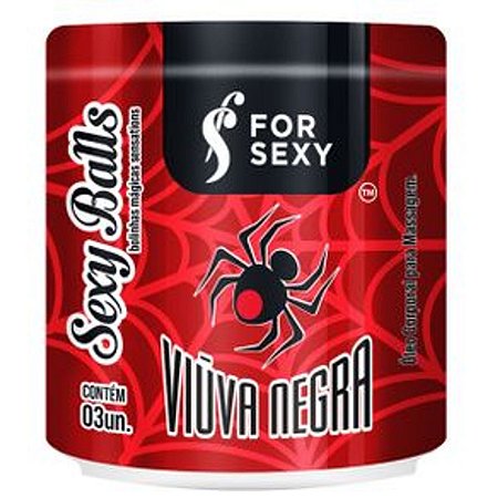 Bolinha Funcional Viuva Negra Com 3 Unidades For Sexy