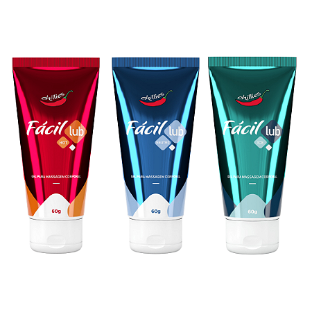 FÁCIL LUB GEL PARA MASSAGEM CORPORAL 60G CHILLIES