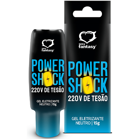 Vibrador Em Gel Power Shock 220V De Tesão 15g Sexy Fantasy