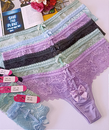 Calcinha 3 Laços Plus Size Makeli