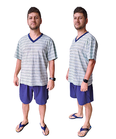 Pijama Masculino Verão em Algodão