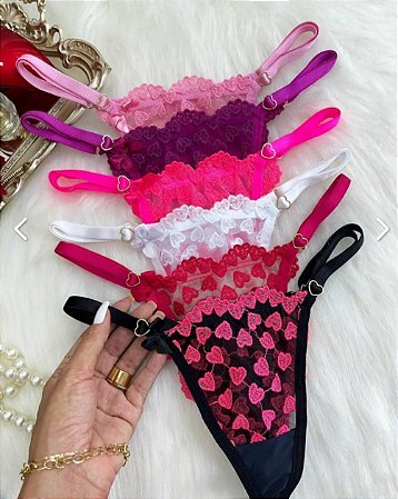 Calcinha Love Personalizada com Nome Parceiro ou Palavra Tamanho Único *Até 10 letras*