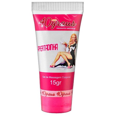 Apertadinha de Morango Gel Adstringente para Massagem Corporal 15g 40 Graus