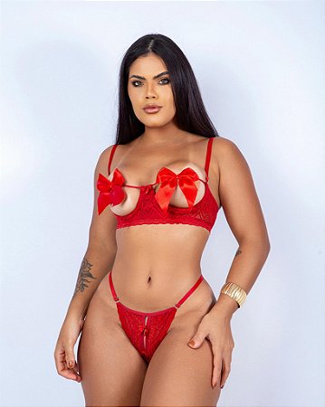 Conjunto Sexy Laço REF 496