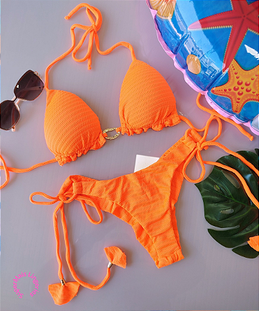 Biquíni Babadinho Laranja