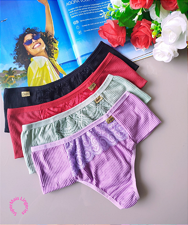 Calcinha Fio Anita Cós Alto Feminina P e M