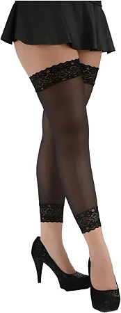 Meia 7/8 em Tule e Renda REF 2283