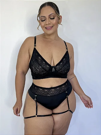 Lingerie Paixão Kit 3 peças Plus Size