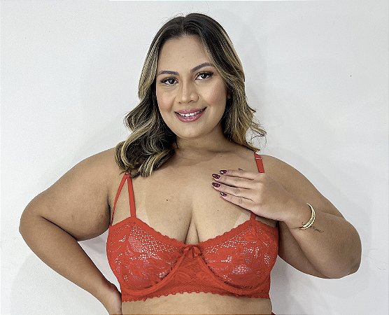 Sutiã Avulso Duas Tiras Plus Size Sem Bojo Com Aro