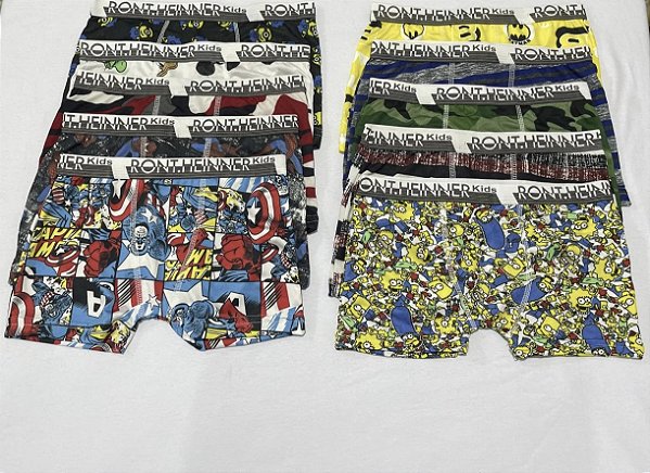 Cueca Boxer Infantil Estampada REF 180