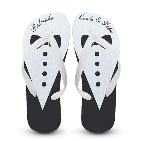 Chinelo personalizado para casamento padrinhos e madrinhas