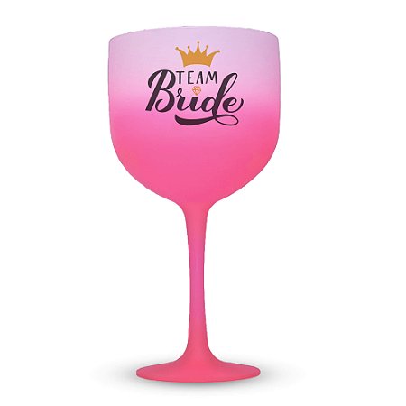 Taça de gin degradê personalizada para despedida de solteiro