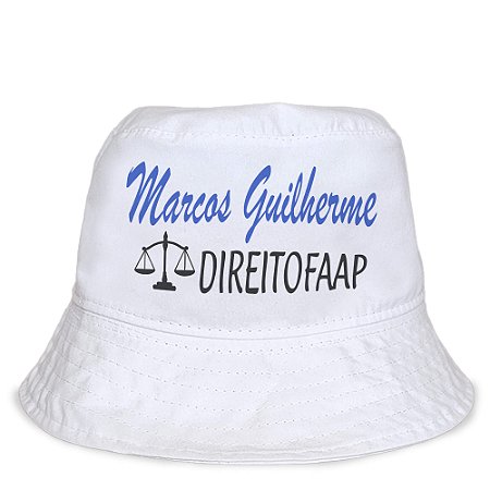 Chapéu bucket personalizado para baile de formatura