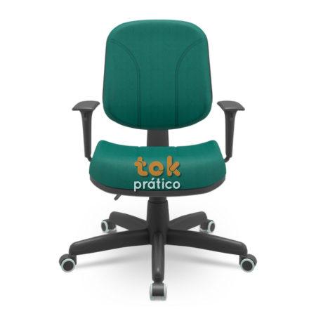 Cadeira Diretor Estofada com Costura Mecanismo Back System e Braços Reguláveis