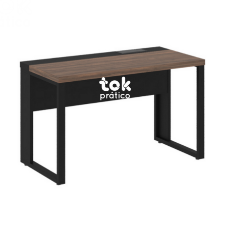 Plataforma de Trabalho Modular Simples 1,20m Tampo 40mm com Pés Quadro Aço