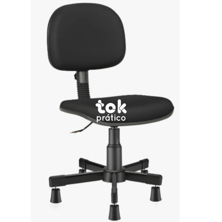 Cadeira para Costureira com 05 Hastes Metálicas com Sapata - Atende a NR17