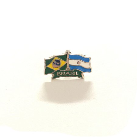 Pin, Bandeiras, Brasil e Argenrina