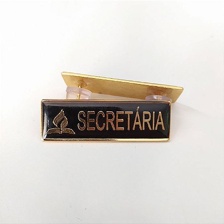 Tira de cargo Funções de Igreja metal, Secretária