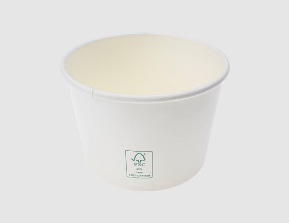 Pote de Papel FSC com Duplo Revestimento 520ml