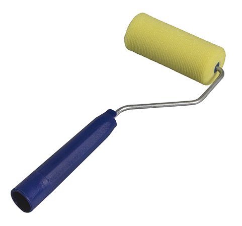 Rolo 8,5 cm Poliéster Amarelo Completo (dia. 36 mm)