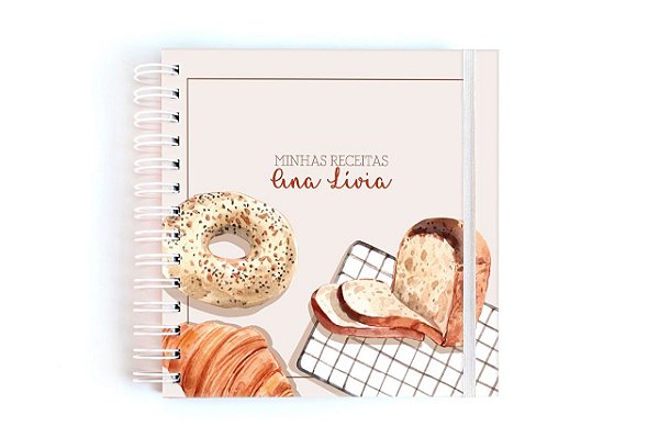 Caderno de Receitas Personalizado - Pães