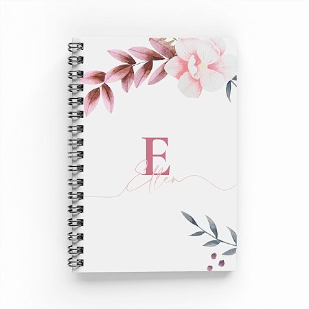 Caderno Devocional Personalizado - Floral Ellen