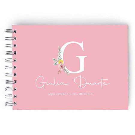 Livro do Bebê Personalizado - Floral
