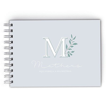 Livro do Bebê Personalizado - Folhagem