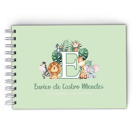 Livro do Bebê Personalizado - Safari