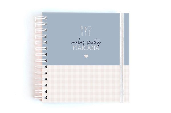 Caderno de Receitas Personalizado - Minimalista