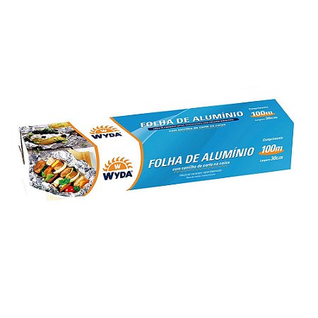 ROLO DE ALUMINIO 30CMx100M - 2 UNIDADES