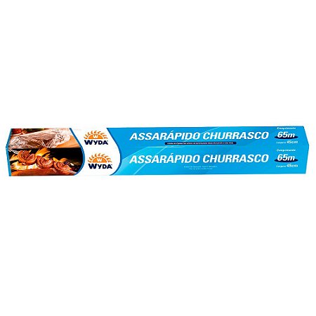 ASSARÁPIDO CHURRASCO 45CMx65M - 9 UNIDADES