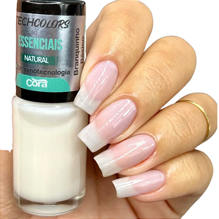 Esmalte techcolors coleção Essenciais cor Natural Cora