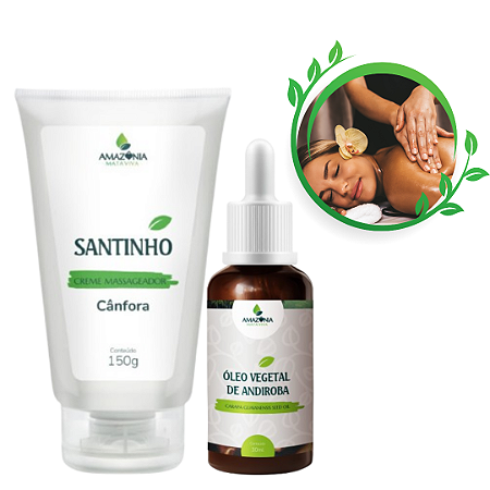 Kit Relaxamento e Alívio Muscular: Óleo de Andiroba + Santinho Canforado