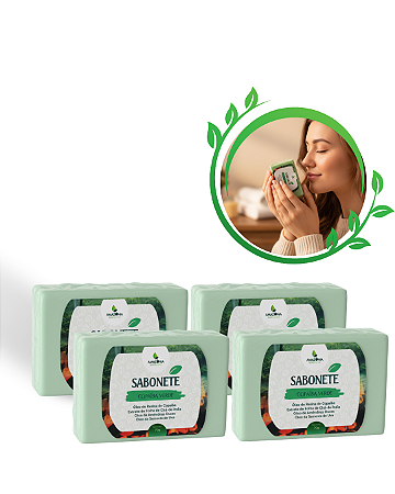 Kit Com 4 Unidades - Sabonete de COPAIBA SÓLIDO