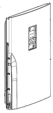 Porta Refrigerador NR-BB71PVFX Aço Escovado