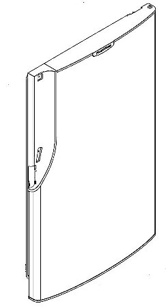Porta Refrigerador NR-BT40 Aço Escovado